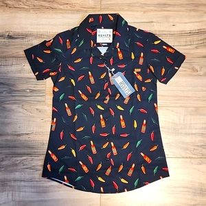 RSVLTS Chili Peppers & Hot Sauce  KUNUFLEX Short Sleeve Shirt XS
